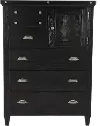 Sierra Obsidian Black Chest of Drawers