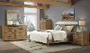 Bozeman Off-White and Brown 4 Piece Queen Bedroom Set