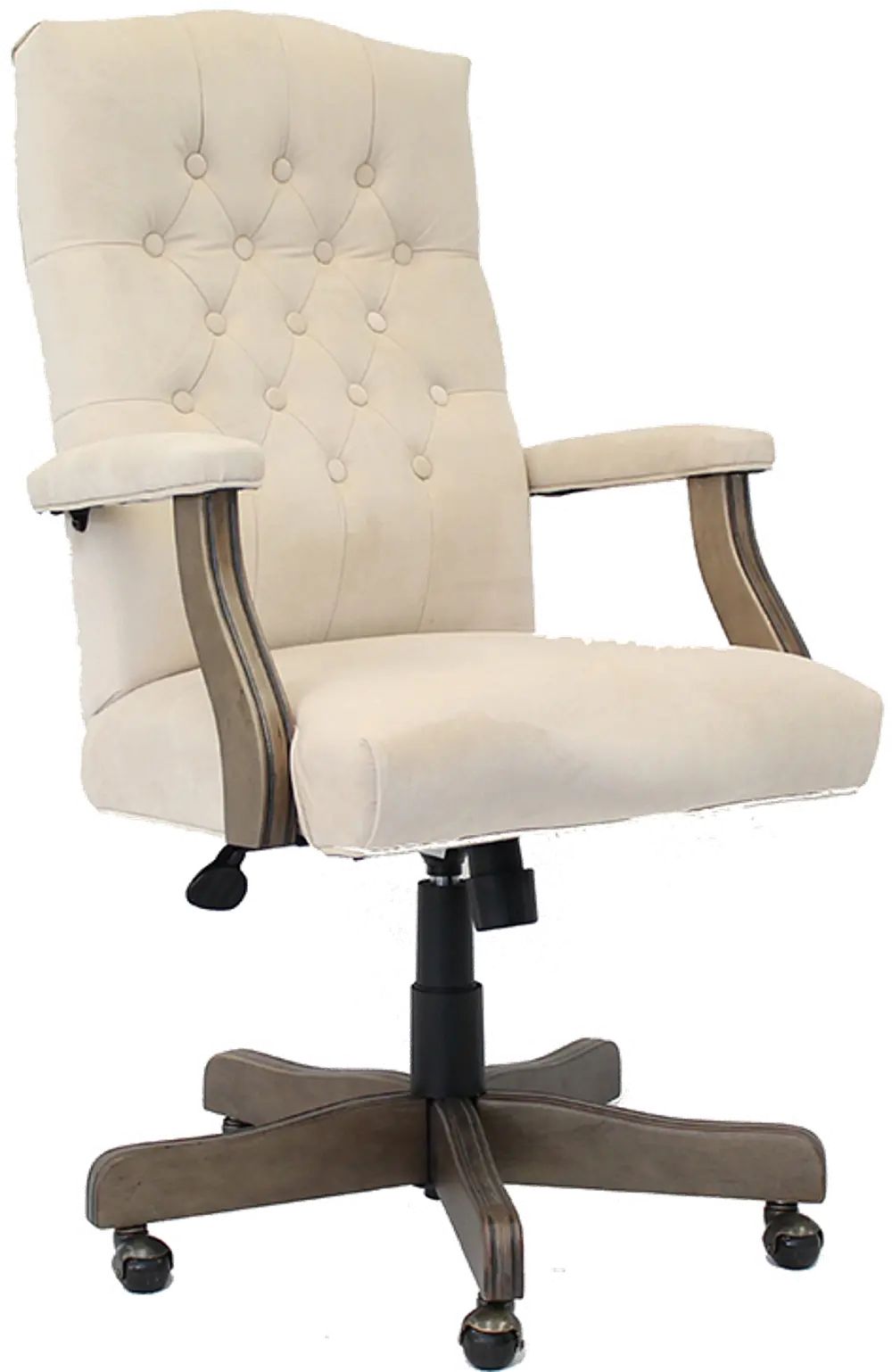 Henson Champagne Tufted Office Chair-1