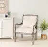 Carson Beige Stripe Accent Chair