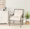 Carson Beige Stripe Accent Chair