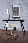 Devan White Pu Barrel Abs Office Chair