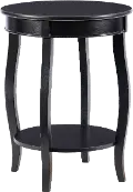 Rainbow Black End Table