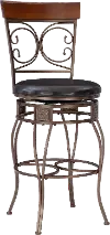 Bria Bronze Big and Tall Barstool