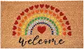 107851729 Rainbow Love Welcome Doormat
