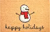 107321729 Happy Snowman Doormat