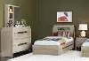 District Weathered Oak 4 Piece Twin Bedroom Set