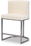 Biscayne Linen Upholstered Counter Height Dining Chair