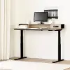 13340 Majyta Light Brown Sit and Stand Office Desk - South Shore