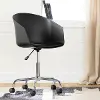 100411 Flam Black Swivel Office Chair - South Shore