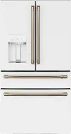 CXE22DP4PW2 GE Cafe 22.3 Cu Ft French Door Refrigerator - Counter Depth Matte White