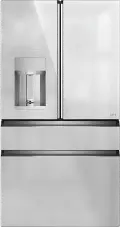 CXE22DM5PS5 Cafe 22.3 Cu Ft French Door Refrigerator - Counter Depth Platinum Glass