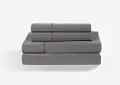 BGS194112 BedGear Dri-Tec King/Cal. King Gray Sheet Set