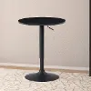 CorLiving Round Adjustable Pedestal Dining Table