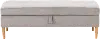 CorLiving Perry Velvet Storage Ottoman, Light Grey