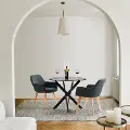 Ayla Dark Gray Upholstered Side Chair, Set of 2