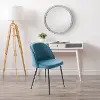 Ayla Blue Velvet Upholstered Side Chair