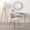 Ayla Beige Velvet Upholstered Side Chair
