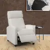 Oren PU Recliner in White