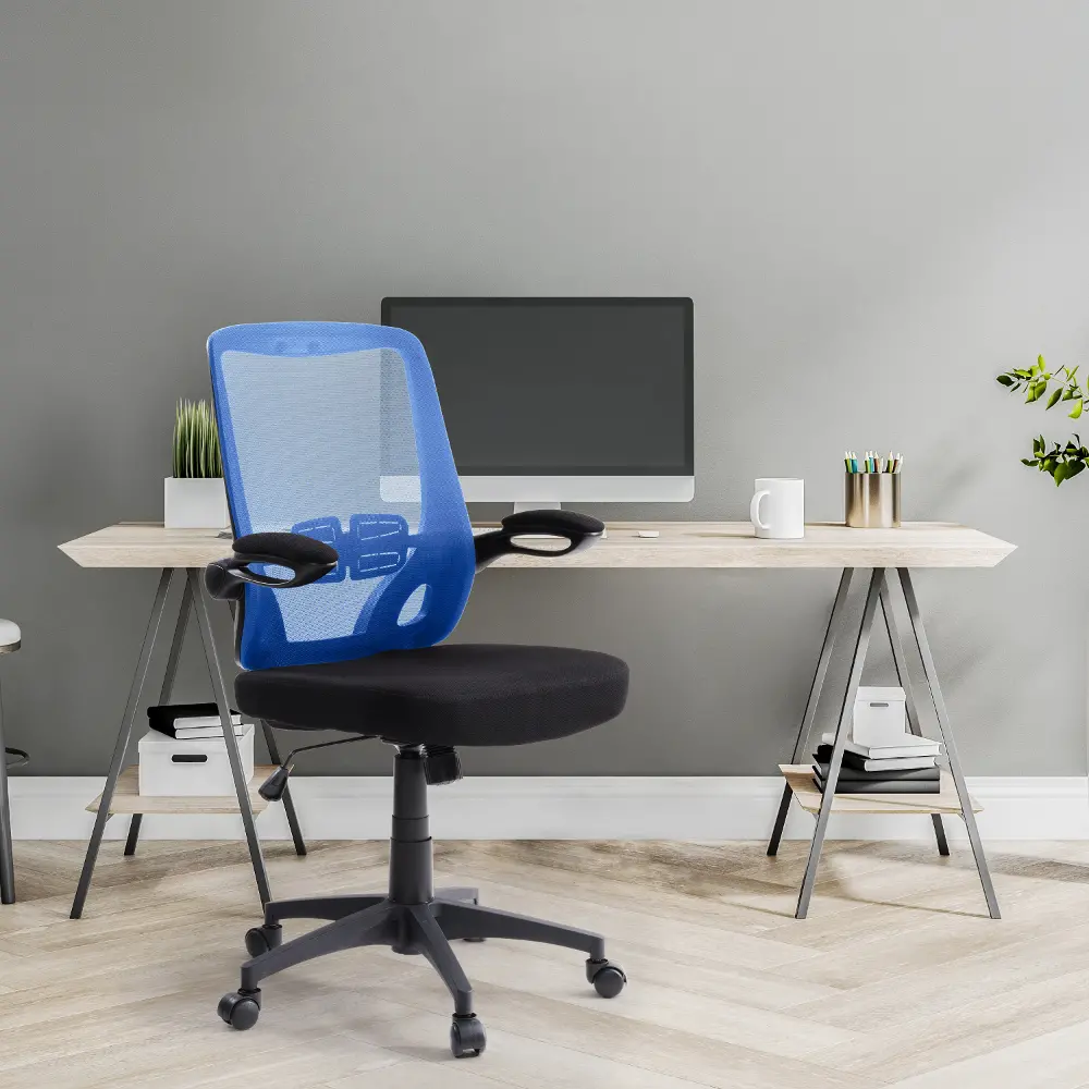 Workspace Blue Mesh Office Chair-1