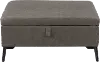 Linden Gray Square Storage Ottoman