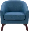 CorLiving Elwood Modern Tub Chair in Blue
