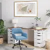 Marlowe Light Blue Upholstered Office Chair