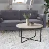 Ayla Gray Marble Coffee Table