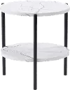 CorLiving Ayla Marbled Effect Two Tiered End Table