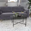 Ayla Black Marble Coffee Table