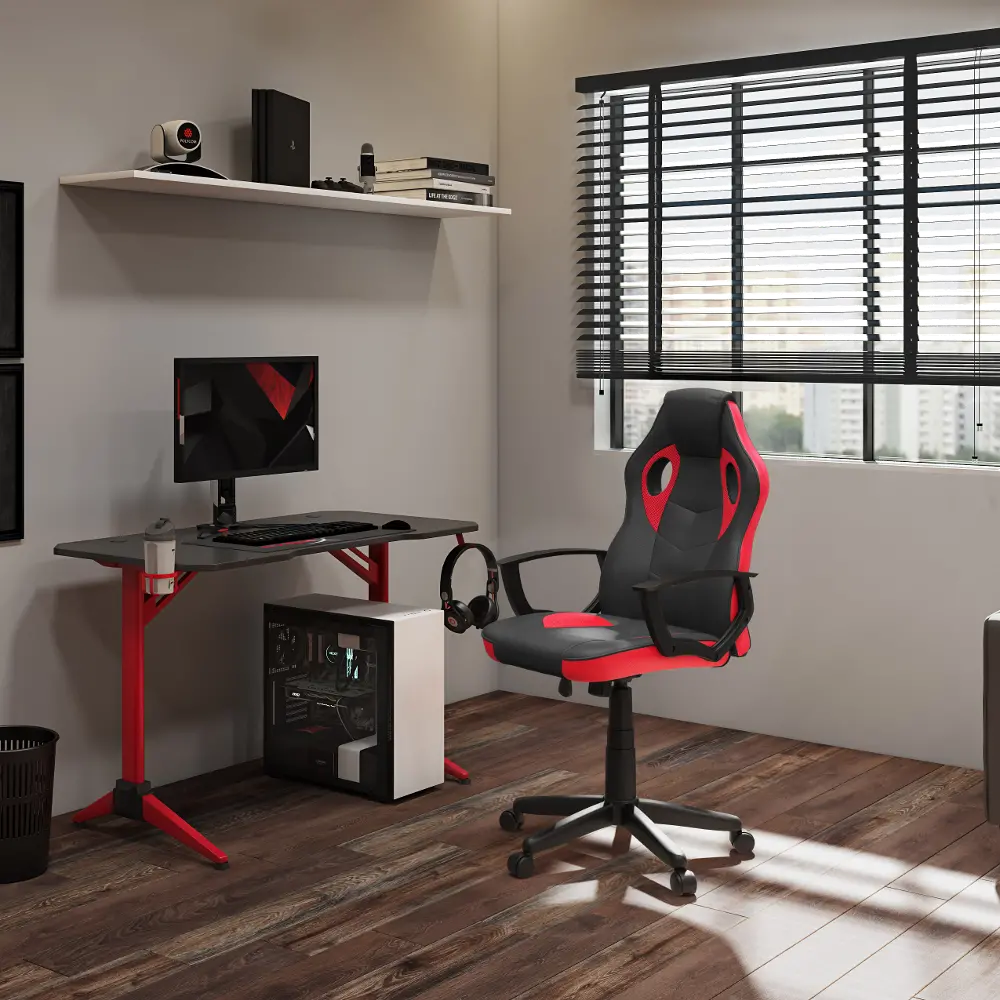 Mad Dog Black and Red Gaming Chair-1