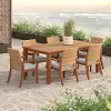 Mili White 7 Piece Outdoor Dining Set
