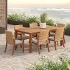 Mili White 7 Piece Outdoor Dining Set