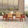 Mili Red 7 Piece Outdoor Dining Set