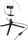 TPDL801B Vlogging Tripod with Light Ring