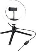 TPDL801B Vlogging Tripod with Light Ring