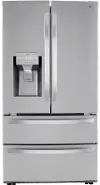 LMXC22626S LG 22 cu ft French Door Refrigerator - Counter Depth Stainless Steel