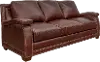 Sangria Mahogany Leather Sofa
