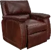 Sangria Mahogany Leather Power Recliner
