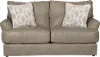 2482-02 LOVESEAT PUTTY 1273-56/3073-56 Prato Beige Leather Loveseat
