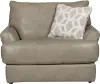2482-01 CHAIR PUTTY 1273-56/3073-56 Prato Beige Leather Chair
