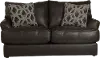 2482-02 LOVESEAT CHOCOLATE 1273-89/3073-89 Prato Brown Leather Loveseat