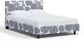 753PBDALPRWOGA Brianna Periwinkle Floral King Platform Bed - Skyline Furniture