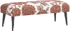 5525BLKALPKOGA Bridget Pink Floral Bench - Skyline Furniture