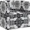 74-10CBLDSLT Sampson Black Geometric Print Swivel Accent Chair - Skyline Furniture