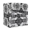 74-10CBLDSLT Sampson Black Geometric Print Swivel Accent Chair