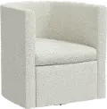 74-10MLNSNW Sampson Ivory Swivel Accent Chair - Skyline Furniture