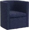 74-10ORLIND Sampson Navy Blue Swivel Accent Chair - Skyline Furniture