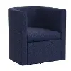 74-10ORLIND Sampson Navy Blue Swivel Accent Chair