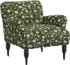 9505RBNFLOLVOGA Eliza Olive Green Floral Accent Chair - Skyline Furniture